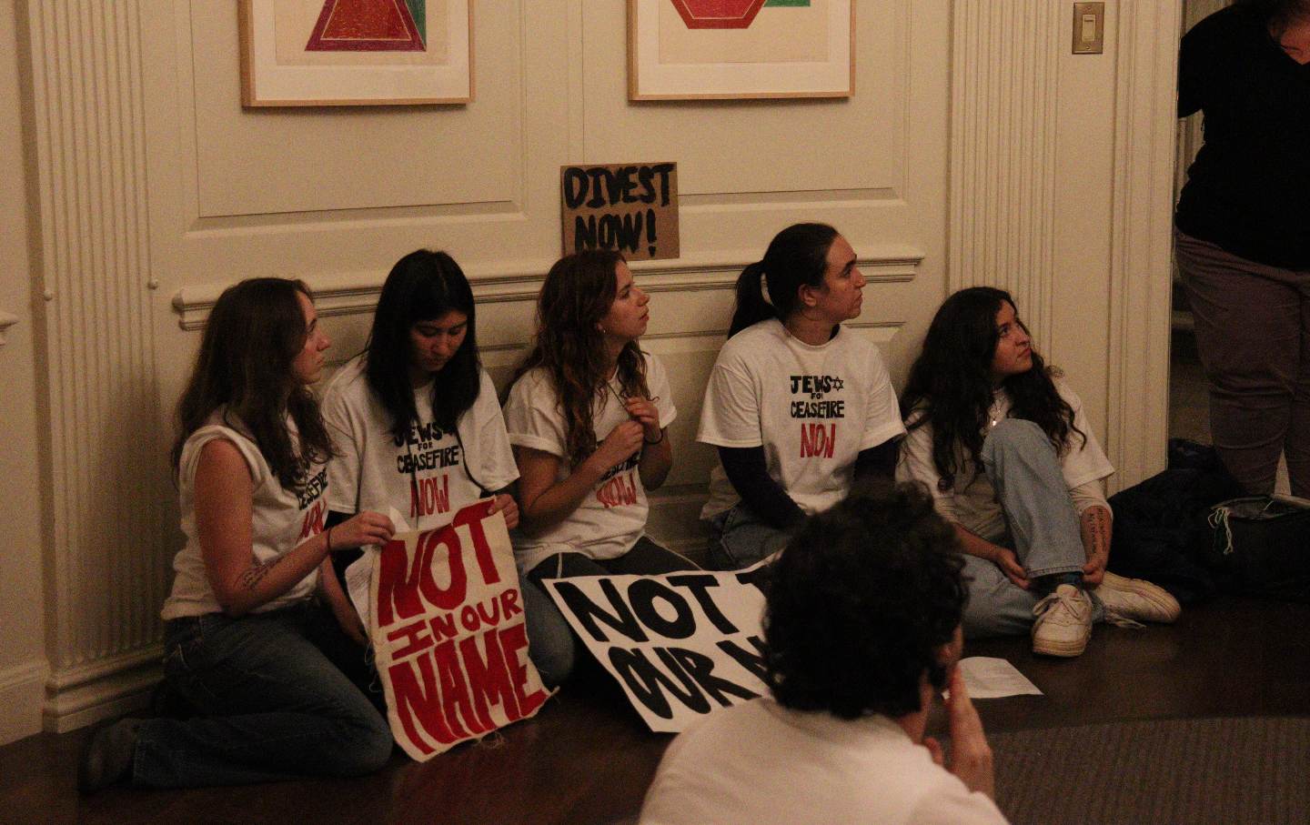 Brown University Jews for Ceasefire Sit-In