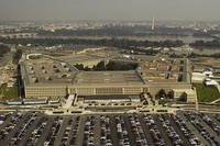 An aerial view of the Pentagon