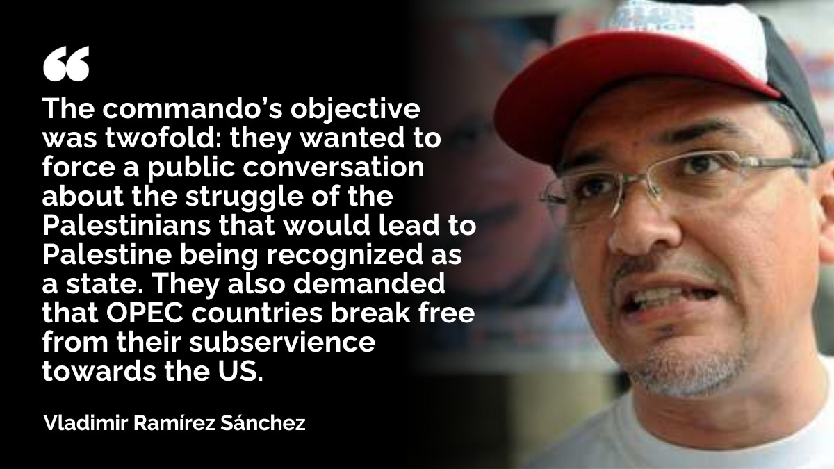 Ilich Ramírez Sánchez, a Venezuelan who Fought for Palestinian Liberation: A Conversation with Vladimir Ramírez Sánchez