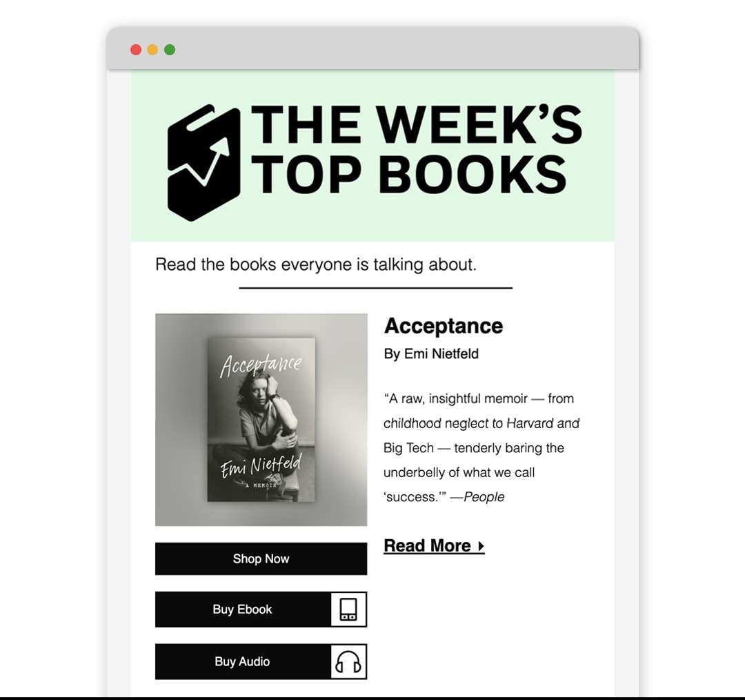 The Week&#039;s Top Books Email Preview