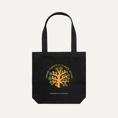 Saving Forests is Climate Action Tote Bag