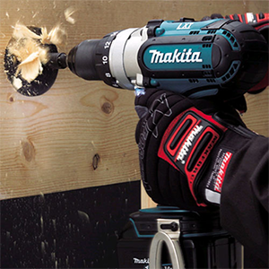 cordless drill in action