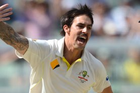 Mitchell Johnson on the attack as a player — not a columnist.