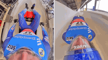 Luge Olympian's thrilling training run insight