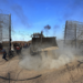 PALESTINIANS BREAKING DOWN THE BORDER FENCE WITH ISRAEL FROM KHAN YUNIS IN THE SOUTHERN GAZA STRIP ON OCTOBER 7, 2023. (PHOTO: STRINGER/APA IMAGES)