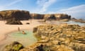 Beach of the Cathedrals, Playa de Las Catedrales, Beach of the Holy Waters, Playa de Aguas Santas, Cantabric coast, Ribadeo, Lugo province, Galicia,<br>KP35RN Beach of the Cathedrals, Playa de Las Catedrales, Beach of the Holy Waters, Playa de Aguas Santas, Cantabric coast, Ribadeo, Lugo province, Galicia,