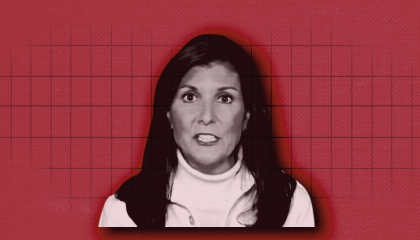 An image of former UN ambassador Nikki Haley