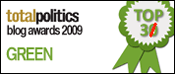 I came 3rd in Iain Dale's 2009 Green blogs