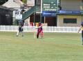 Sandhurst co-captain Maree Pearce pulls to the leg side in her teams clash with Bendigo on Sunday. 