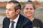 WA Premier Roger Cook, traditional owner Raelene Cooper, WAtoday main picture. Picture: WAtoday