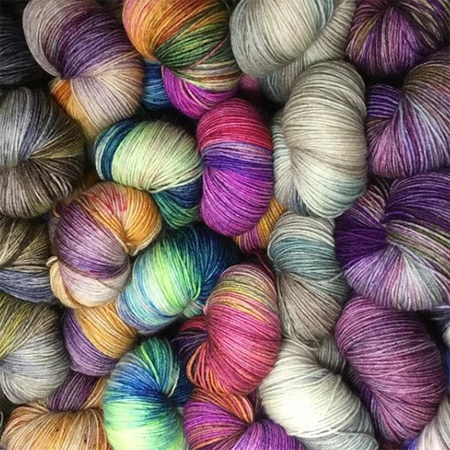 image of colorful yarn