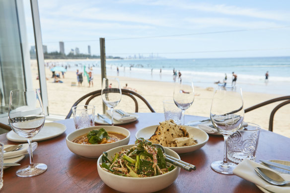 Seaside lunch at Rick Shores.