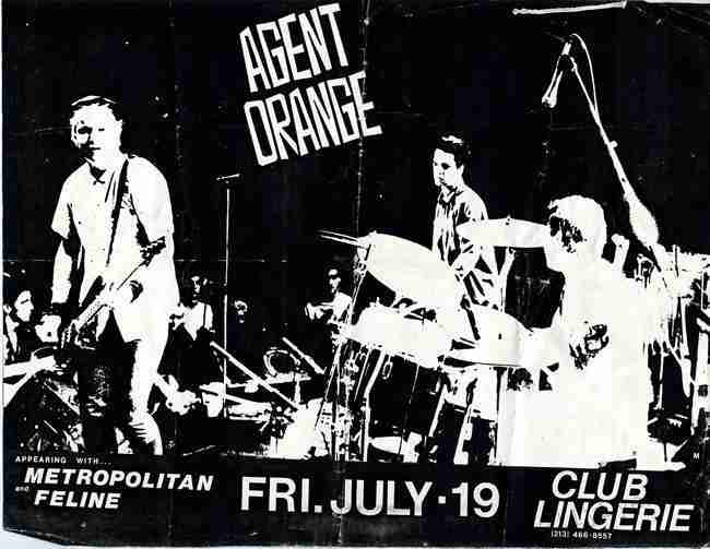 Agent Orange at Club Lingerie on July 19, 1985