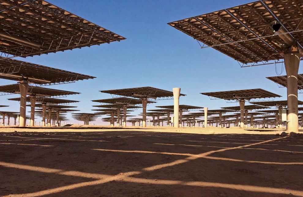 The Ouarzazate Solar Power Station in Morocco is one of the world’s largest solar power projects. TERESA DAPP/DPA/ALAMY LIVE NEWS