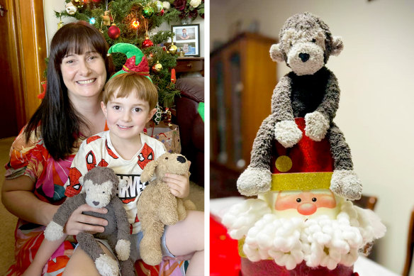 Sandra Alesiani and her son Harrison Clarke, 4, are now taking care of a clean and safe Monkey this Christmas in Wangaratta.