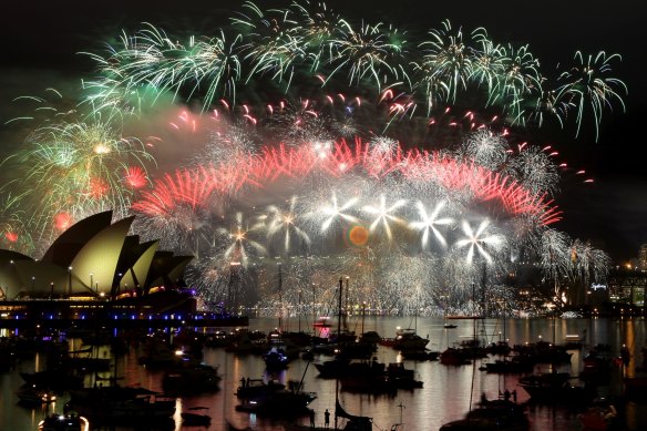 Sydney’s New Year’s Eve fireworks.