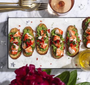 Festive crostini by RecipeTin Eats.