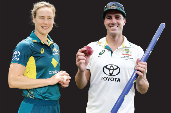 Ellyse Perry and Pat Cummins.