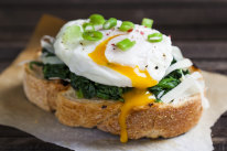 Swap bacon and eggs for spinach and eggs instead.