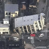 A destroyed building in Wajima, Ishikawa prefecture.