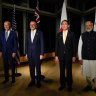 The leaders of Australia, Japan, the US and India held a Quad meeting in Hiroshima last year after the planned Sydney summit was cancelled. 