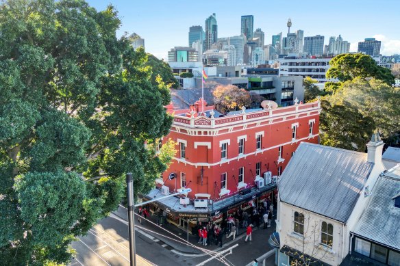 The Shakespeare hotel in Devonshire Street, Surry Hills, Sydney