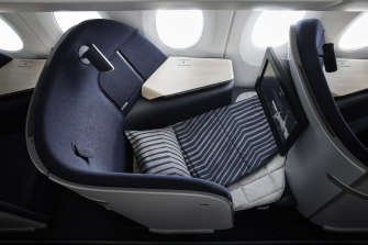 Finnair’s Airlounge has a non-reclining seatback.