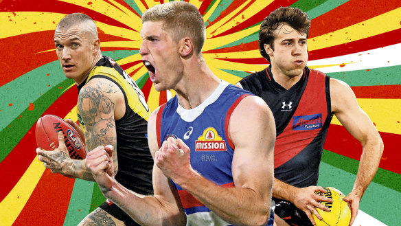 Dustin Martin, Tim English and Andy McGrath are free agents in 2024. 