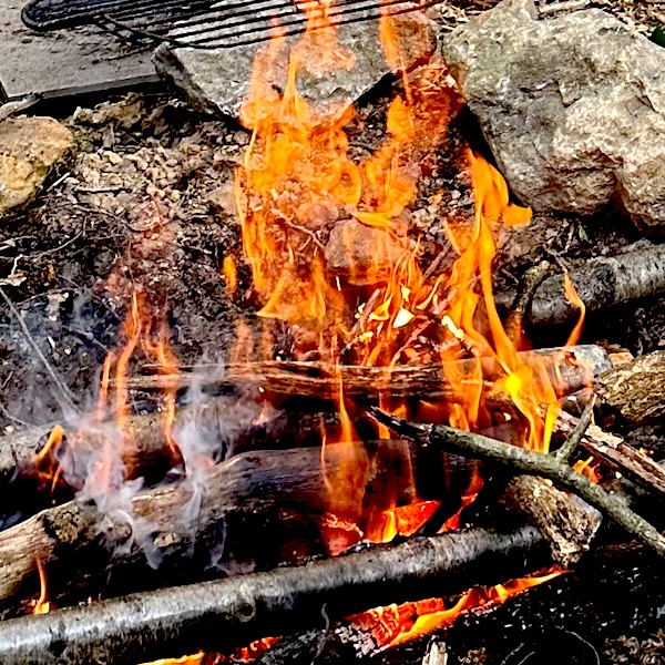 a campfire