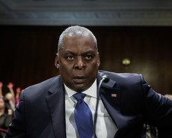 WASHINGTON, DC - OCTOBER 31: U.S. Secretary of Defense Lloyd Austin arrives to testify at a Senate Appropriations Committee hearing on Capitol Hill October 31, 2023 in Washington, DC. 