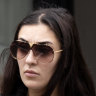 Tiana Savignano arrives at Parramatta Local Court on Wednesday.