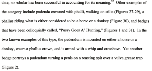 A brief excerpt from a paper in which the design in question is referred to as "Pussy Goes A-Hunting"