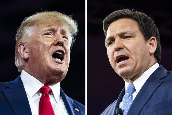 Former president Donald Trump and Florida Governor Ron DeSantis are now vying for the Republican nomination to run for president.