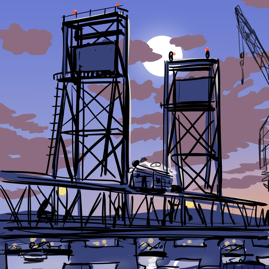 Sketch, Batemans Bay Bridge