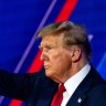 Former US President Donald Trump during the Conservative Political Action Conference (CPAC) in National Harbour, Maryland, US, on Saturday.