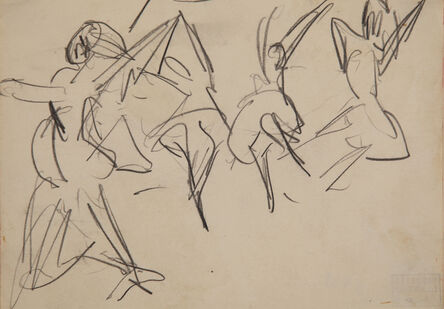Ernst Ludwig Kirchner, ‘Tanzszene III / Dancing Scene III’, 1910