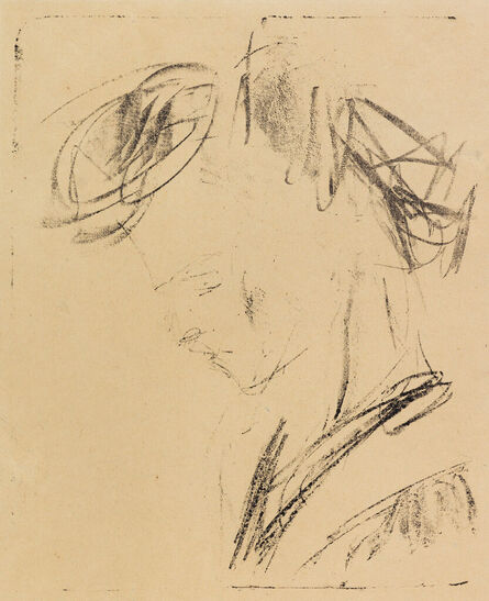 Ernst Ludwig Kirchner, ‘Kranke Dodo (Dodo ill)’, 1907