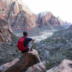 Angels Landing in Zion national Park.