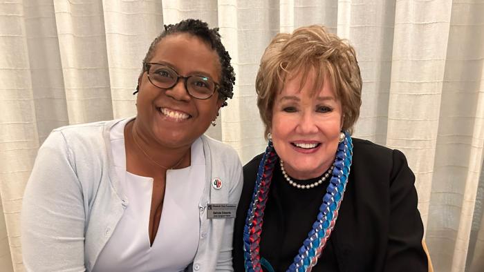 Belinda Edwards and Elizabeth Dole