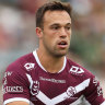 Luke Brooks feels the pressure is off him at Manly.