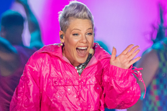 Pink at Optus Stadium on March 1.