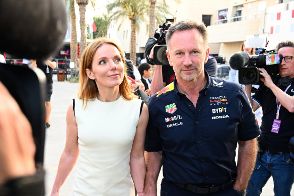 Geri and Christian Horner show a united front in Bahrain.