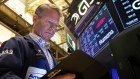 A trader on the floor of the New York Stock Exchange.