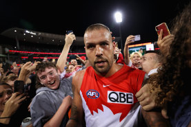 Lance Franklin is gone but certainly not forgotten.