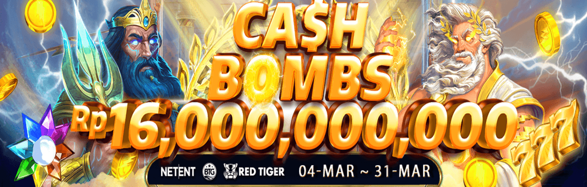 NETENT REDTIGER BTG CASH BOMB MARCH