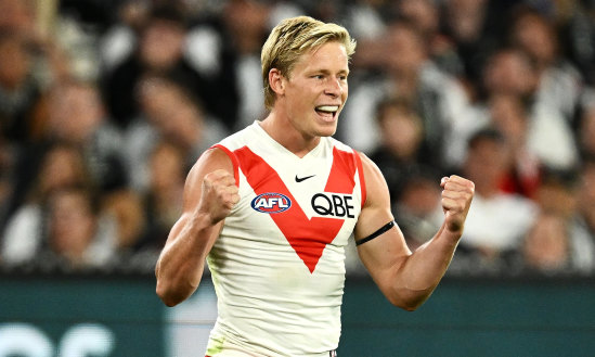 Isaac Heeney is enjoying an outstanding start to the season as a midfielder.