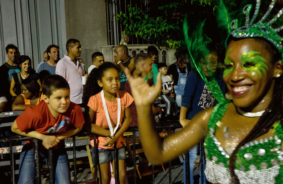 Candobe dancing at a carnival procession