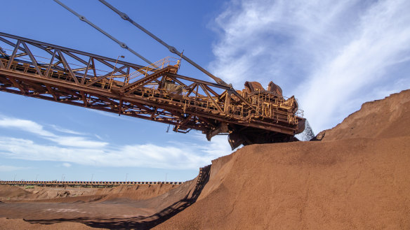 The value of iron ore, Australia’s largest export and a billion dollar earner for the federal government, has plunged 27 per cent from 18-month highs.