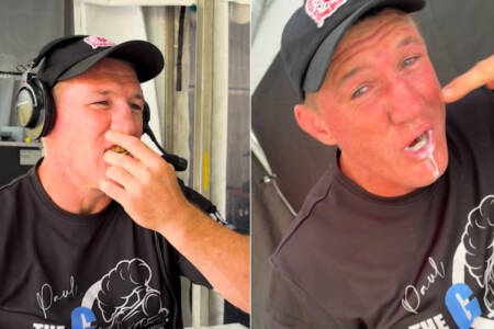 Paul Gallen STORMS off set after hilarious chilli challenge