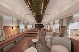 New class of luxury unveiled on board iconic Australian trains